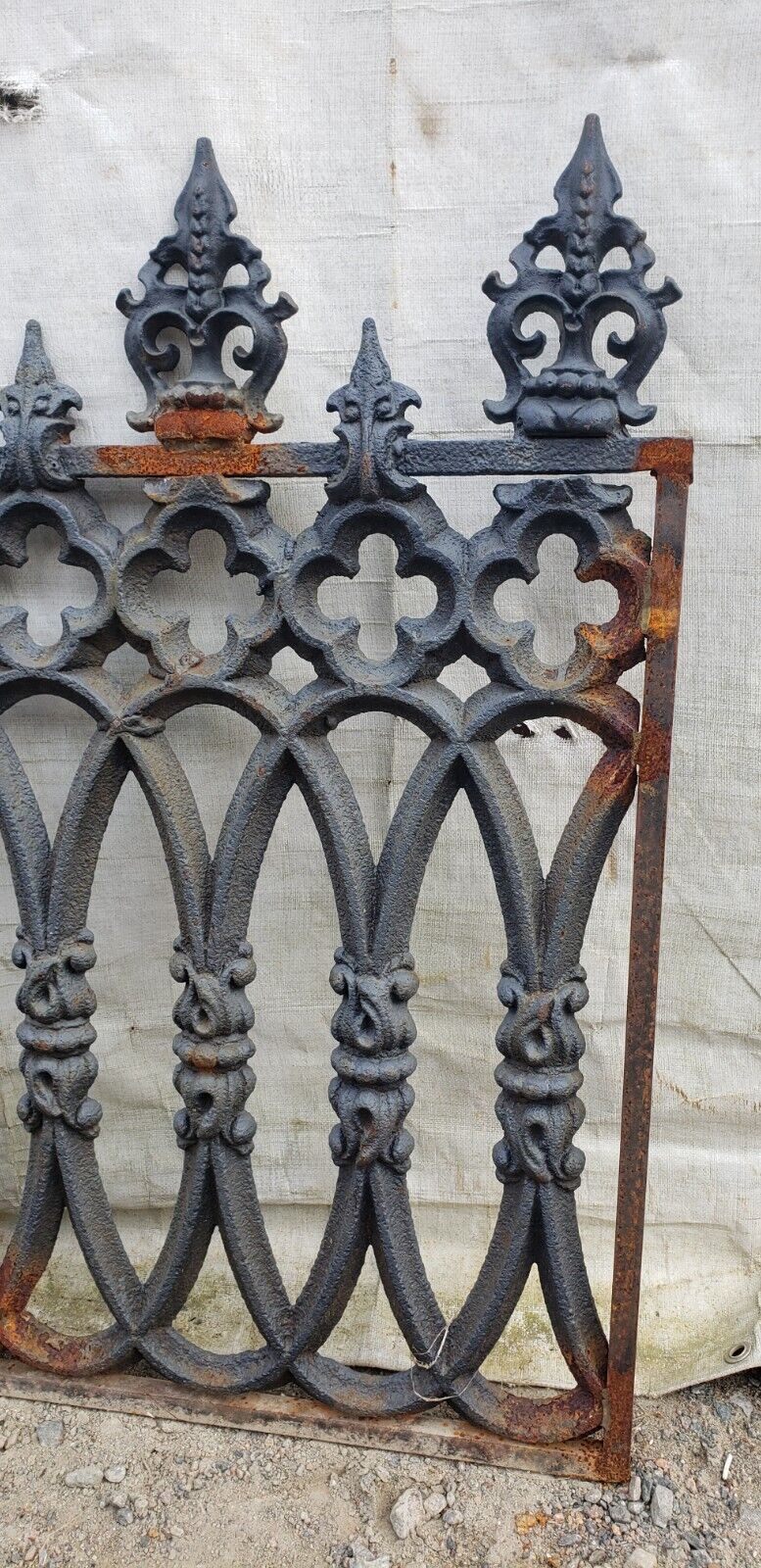 Ornate Heavy Duty Wrought Iron Gate Panel 38 1/2" W x 36" T GA9537