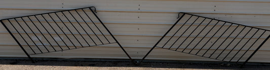 Pair of Solid Steel Porch Stair Railings GA21137