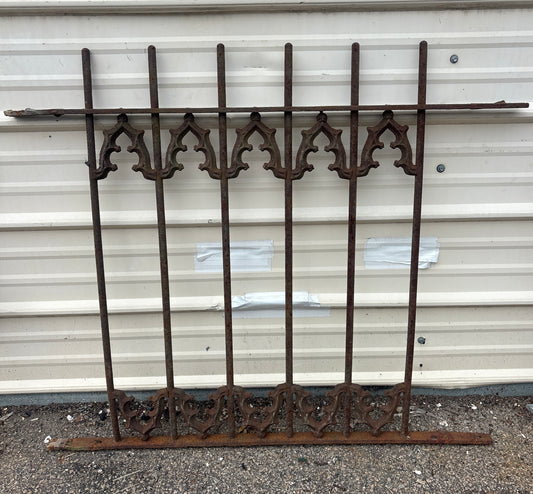 3.5 Foot Antique Iron Fence Panel GA21285