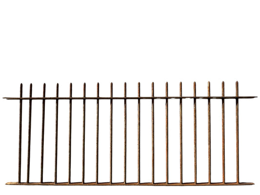 16 Ft of Antique Wrought Iron Picketed Fencing GA21003