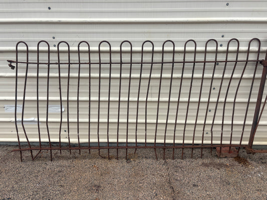 14 Feet of Cast Iron Hairpin Fence Panels GA21392