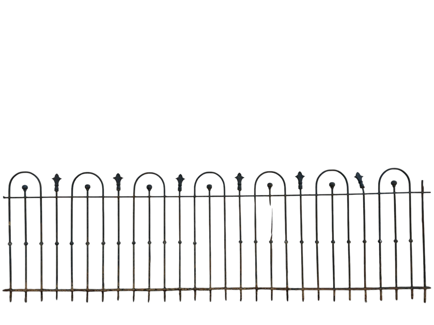79 Feet of Antique Wrought Iron Hairpin Fencing GA20865