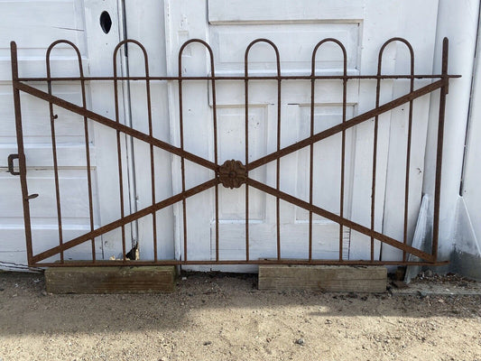 Antique Iron Gate GS00221 - 58 1/2" wide x 62 1/2" tall