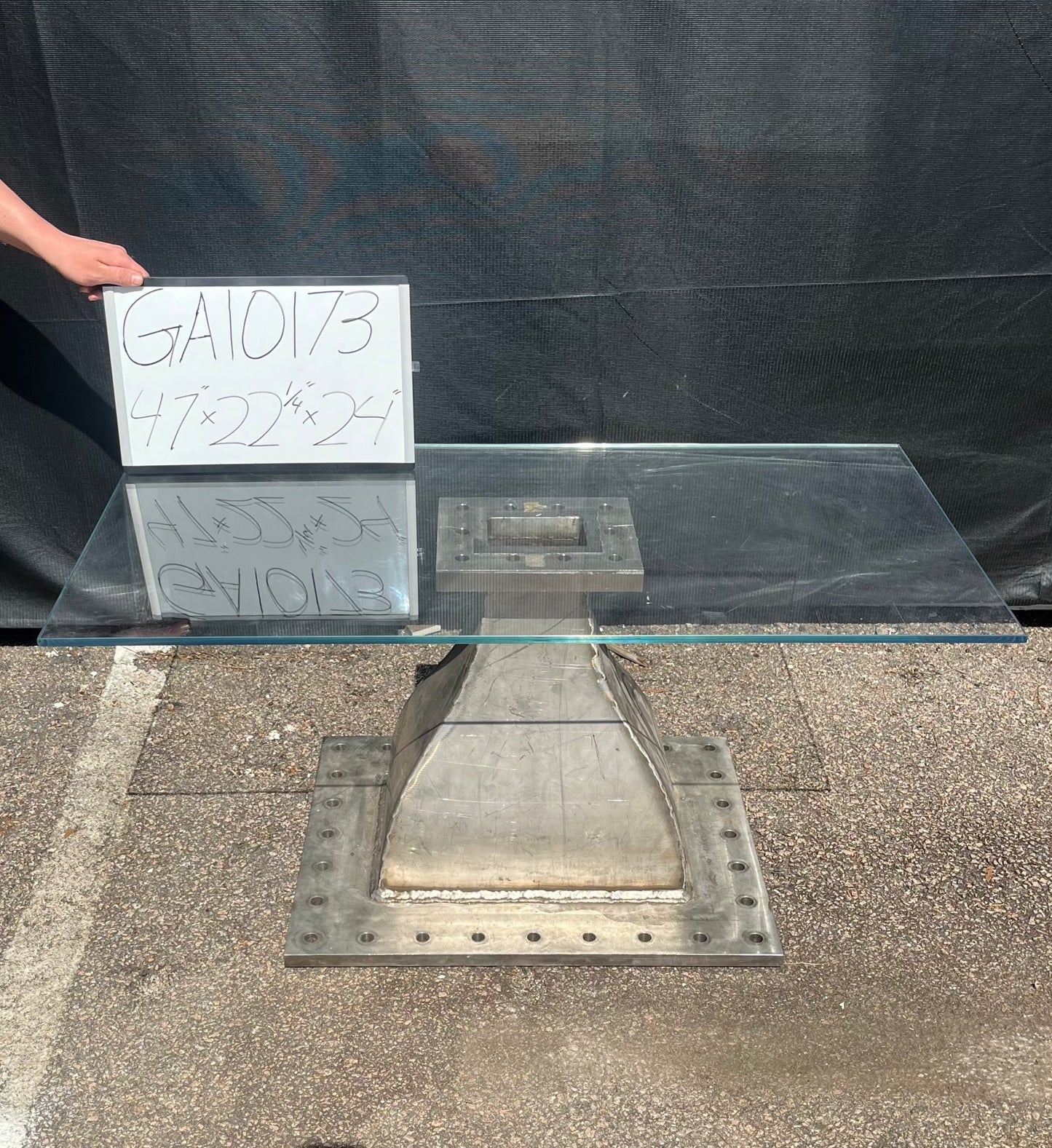 Glass Top Aerospace Coffee Table GA10173