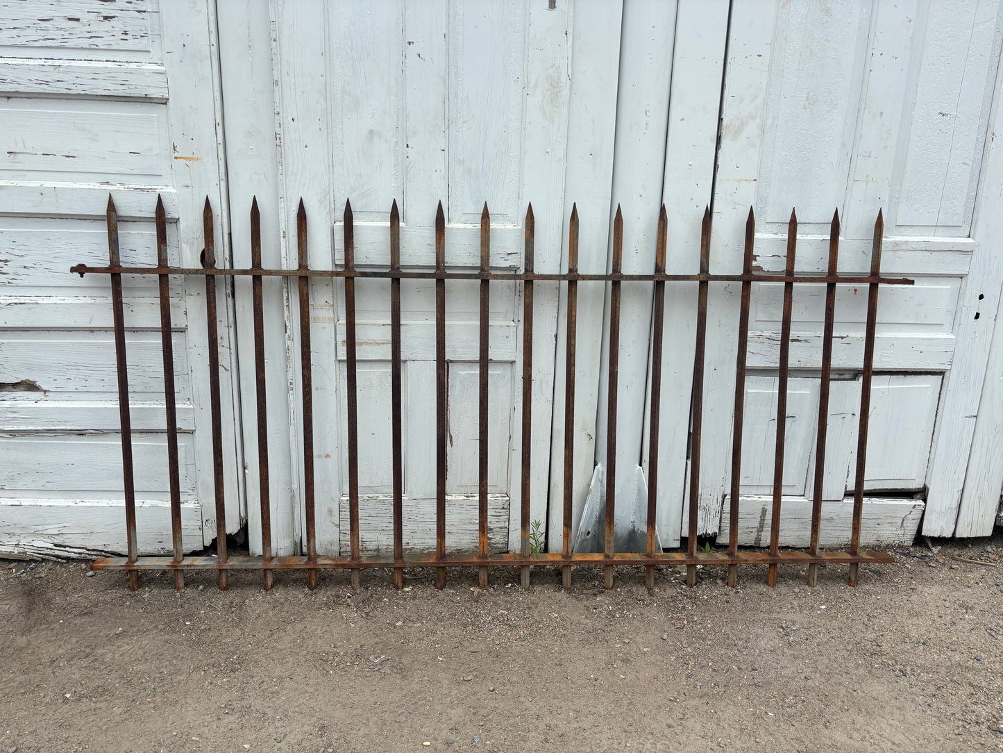 Five Wrought Iron Fence Panels GA21219