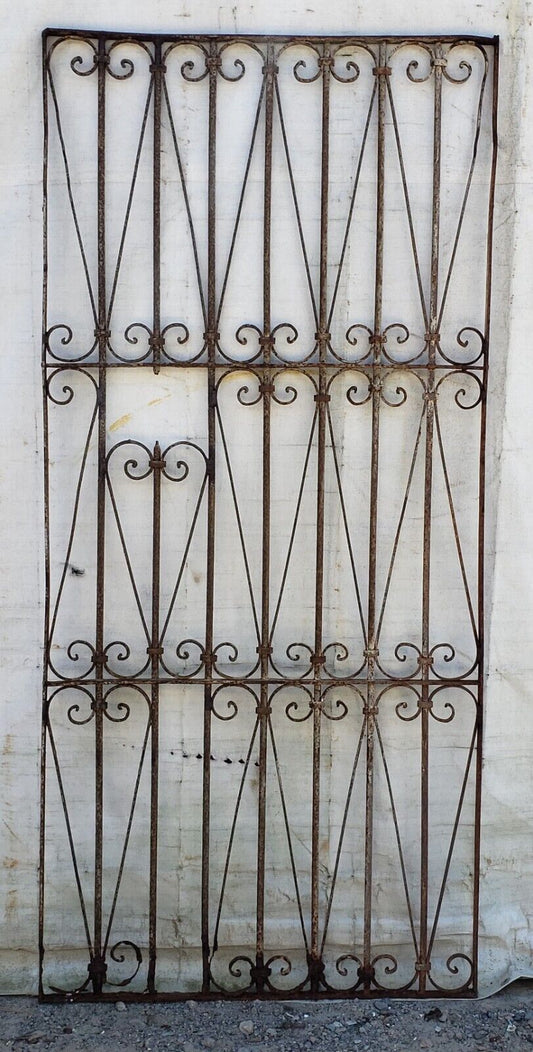 Wrought Iron Gate Panel 80 1/2" Tall by 37 1/4" Wide GA9443