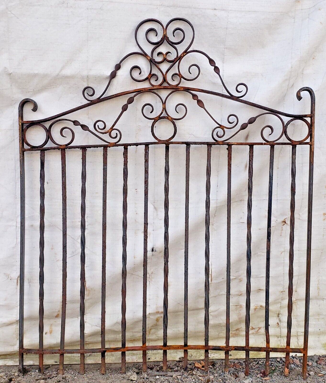 Ornate Arch Top Wrought Iron Gate 53 1/4" Wide by 64 1/2" Tall GA9608