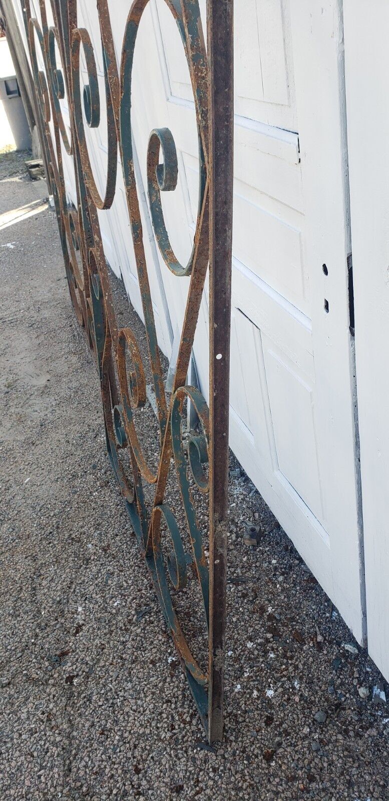 Pair of Egyptian Style Wrought Iron Gates 84" T x 42 1/4" W GS00103