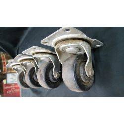 Set of 4 Resin & Steel Large Casters #GA4270
