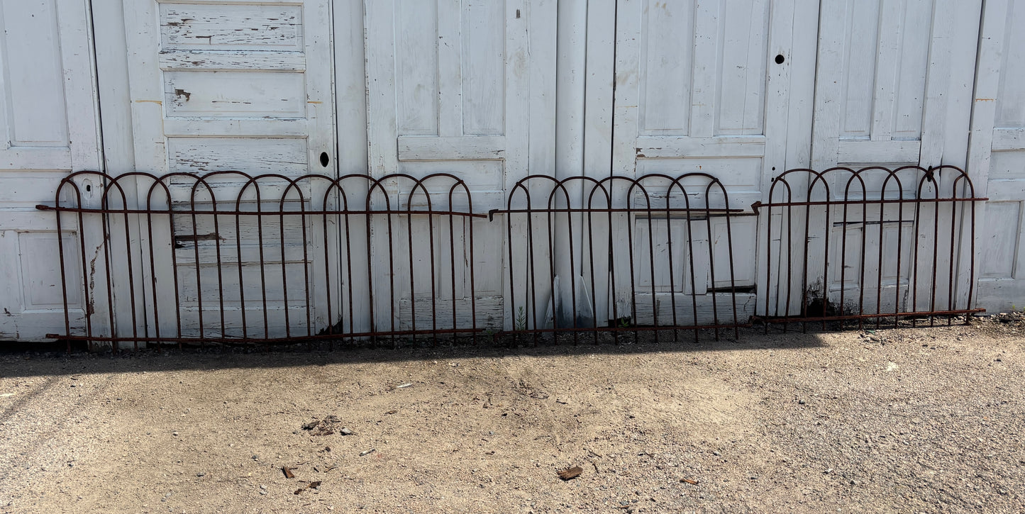 36 Feet of Wrought Iron Hairpin Fencing GA21235