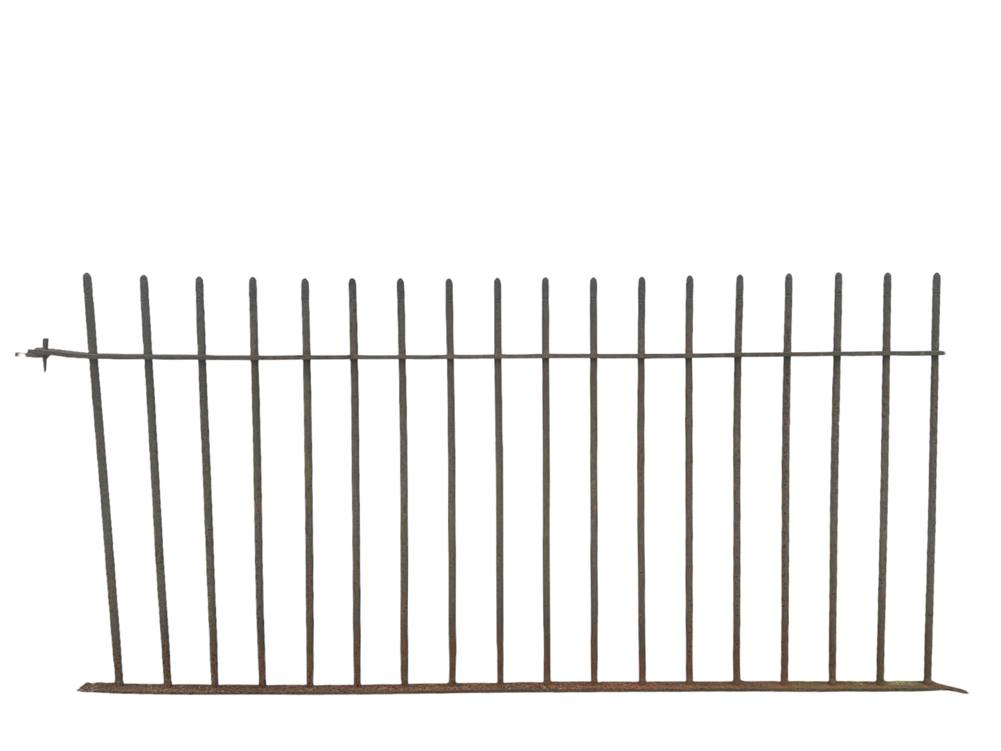 40 Ft of Antique Iron Fencing w/ Naturalist Style Post GA20880