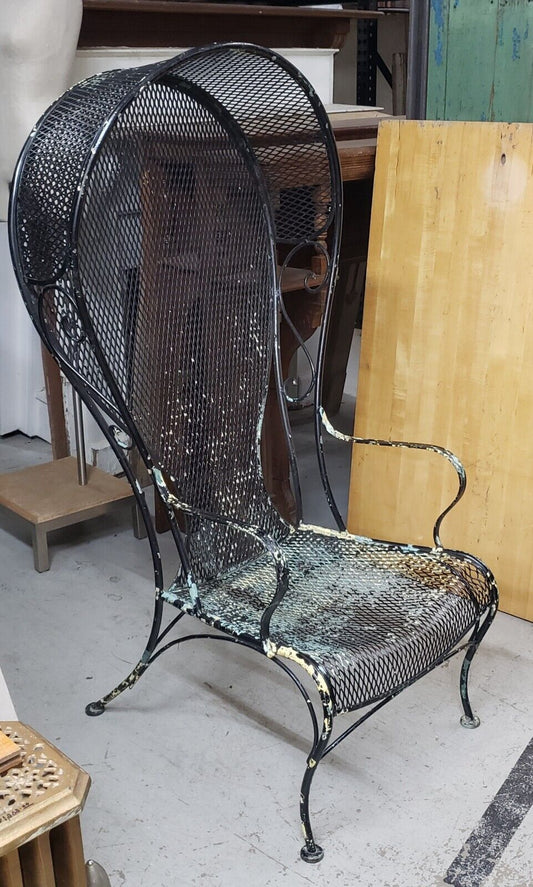 1960's Russell Woodard Wrought Iron Canopy Chair GA9491