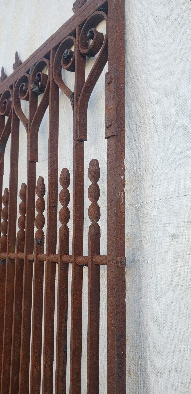 Ornate Tall Wrought Iron Gate 38 3/8" Wide by 82" Tall GA9602