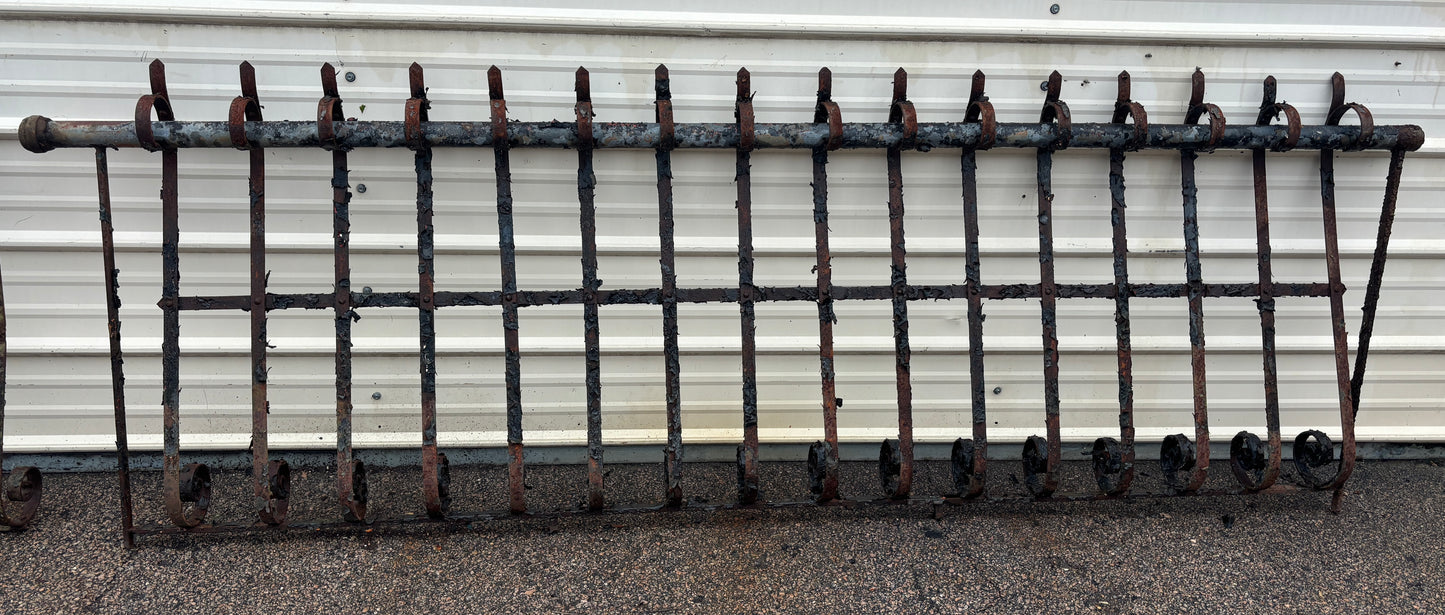 54 Feet of Iron Fence Panels GA21363
