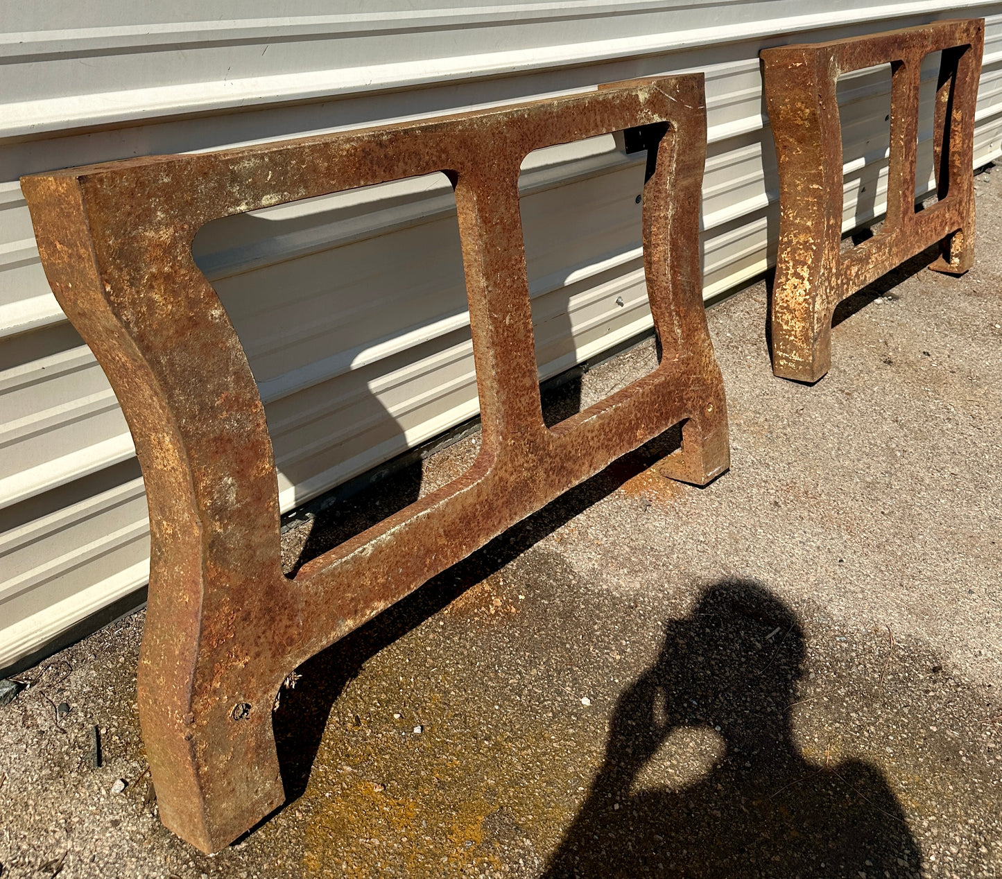 Pair of Antique Industrial Cast Iron Machine Legs GA20962