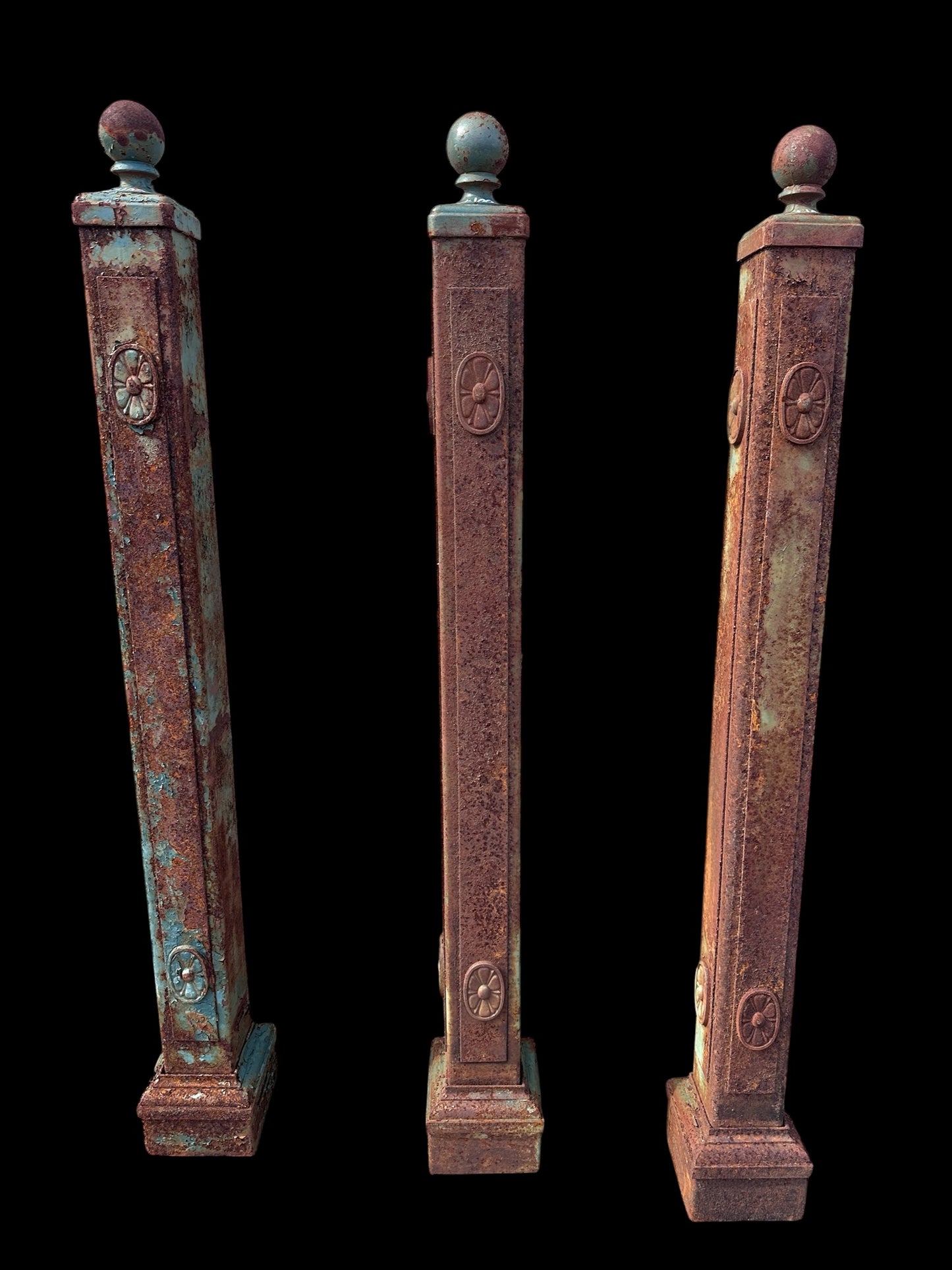 Vintage Cast Iron Posts - 6 Available - GA21051