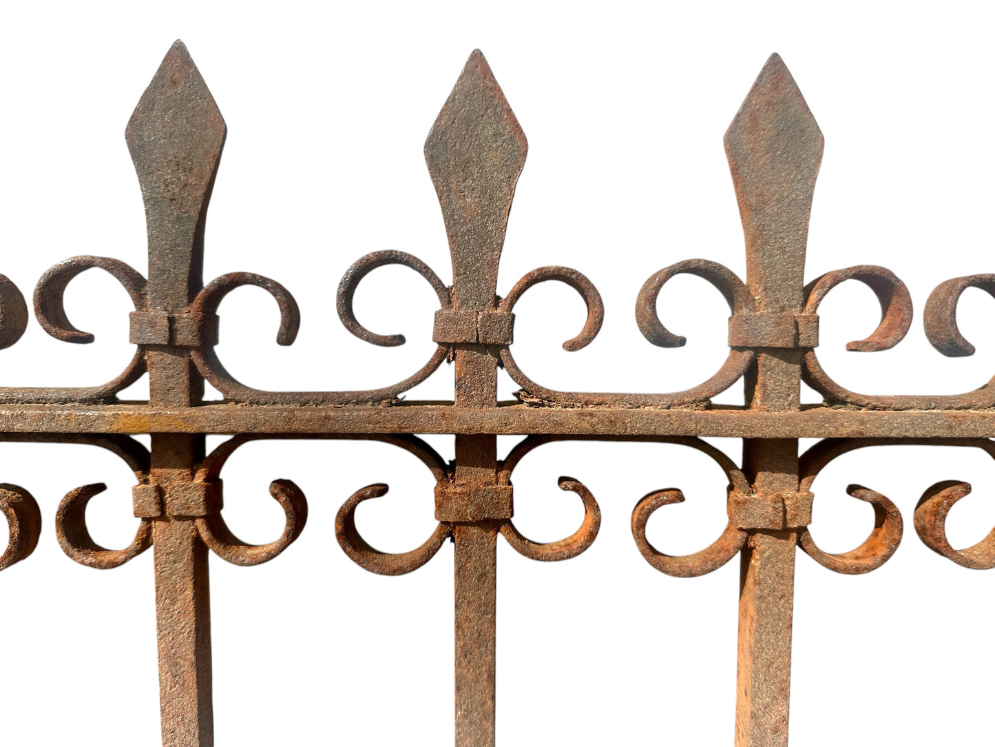Antique Wrought Iron Garden Gate - 46.5" W x 36.5" T - GA20967