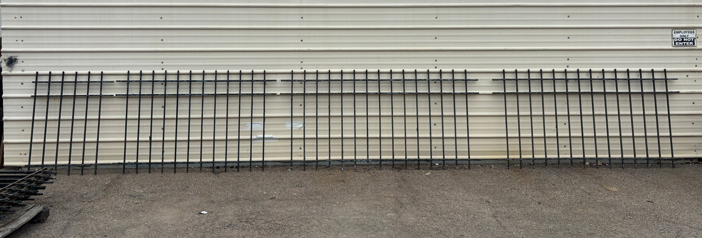 11 Steel Picket Fence Panels GA21220