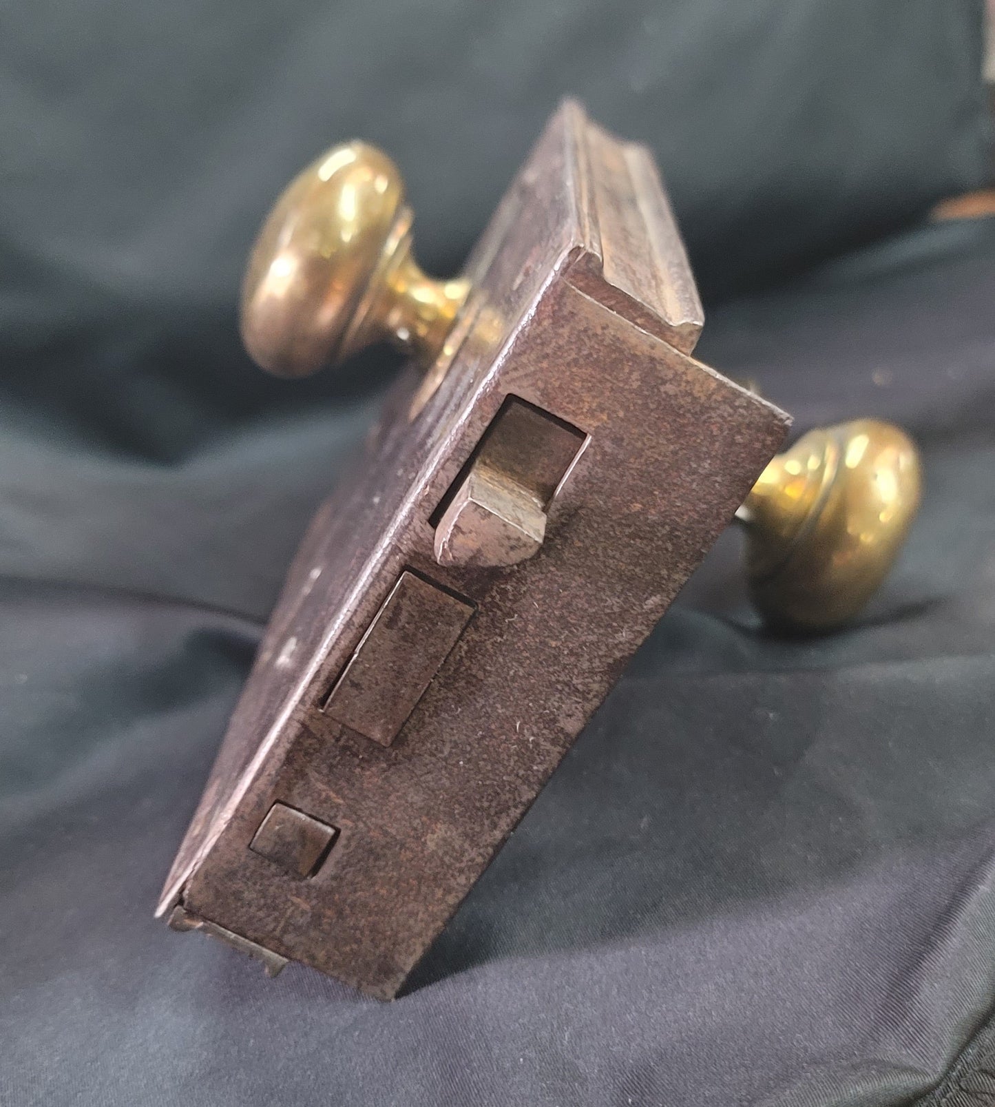 Restored Carpenter & Tildesley Right Side Lock Set w/ & Key 6" x 4 1/2" GS00988