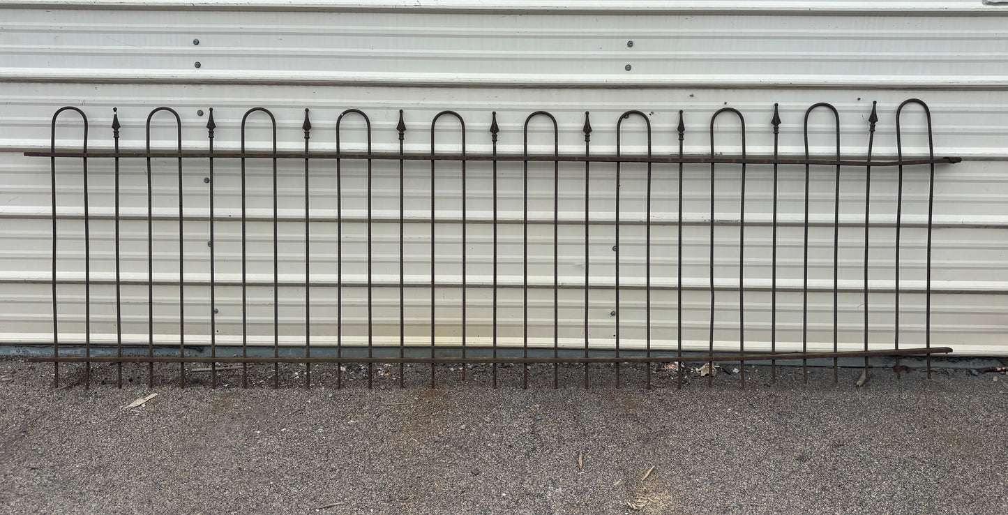 47 Feet of Wrought Iron Fence Panels GA21223