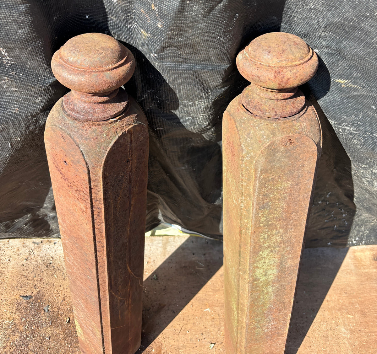 Pair of Cast Iron Newel Posts GA21629