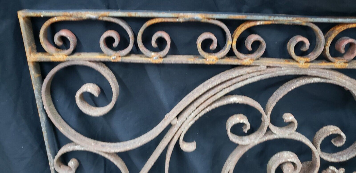 Heavy Duty Ornate Wrought Iron Gate Panel 38 5/8" x 26 3/4" GA9428