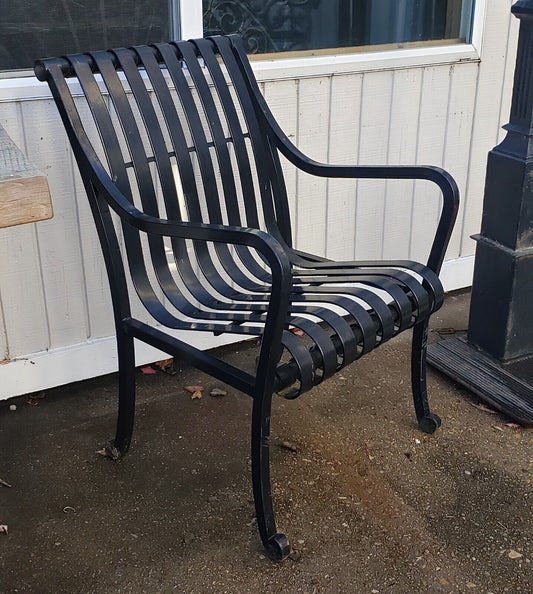 Restored Wrought Iron Chair Salvaged from Balston Commons in D.C. GS00211