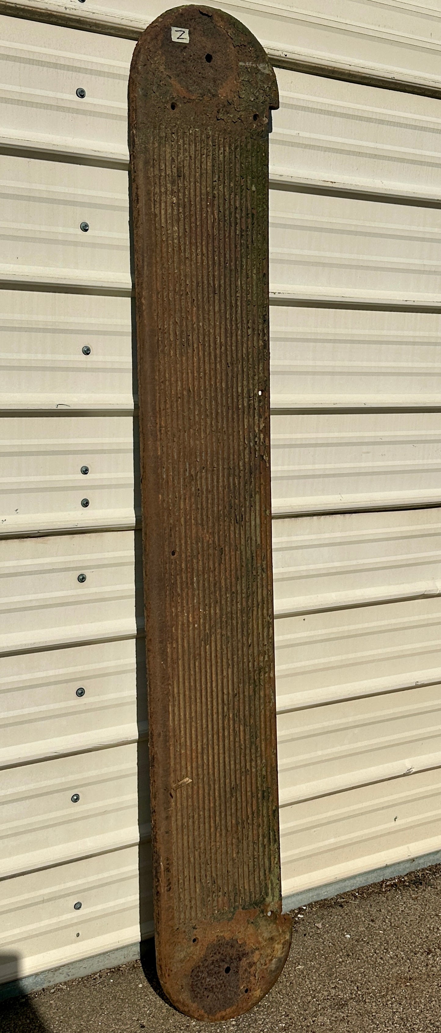 Single, Curved 6+ Ft Long Cast Iron Stair Tread GA20841