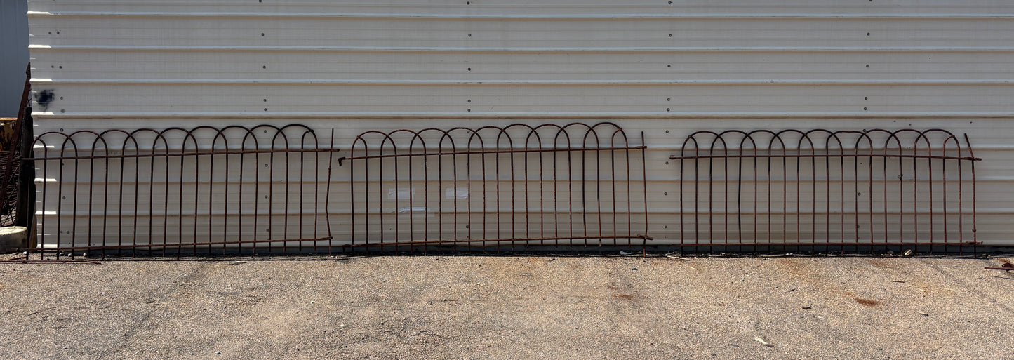 36 Feet of Wrought Iron Hairpin Fencing GA21235