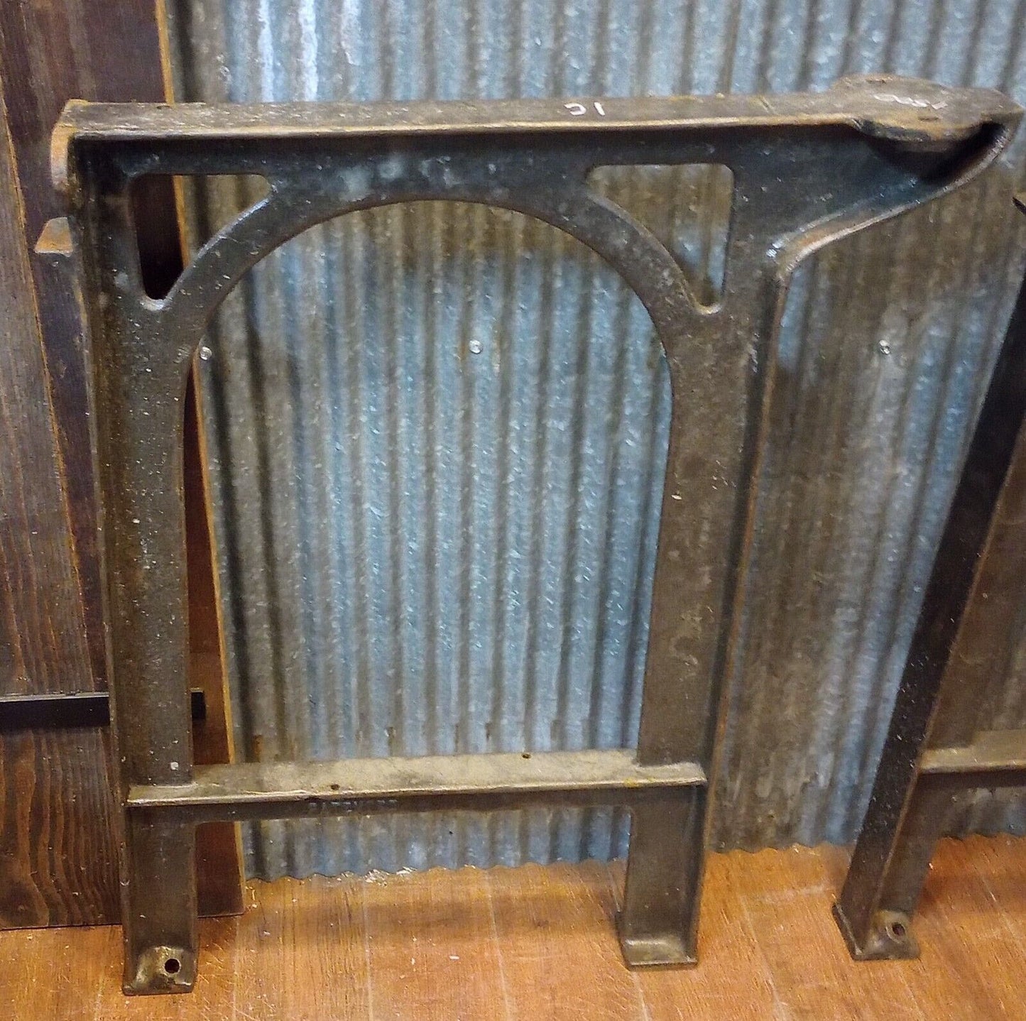 Pair of Cast Iron Machine Legs 32" T x 21 1/2" W