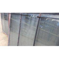 Industrial Factory Steel Casement Window with Chicken Wire Glass #GA1000