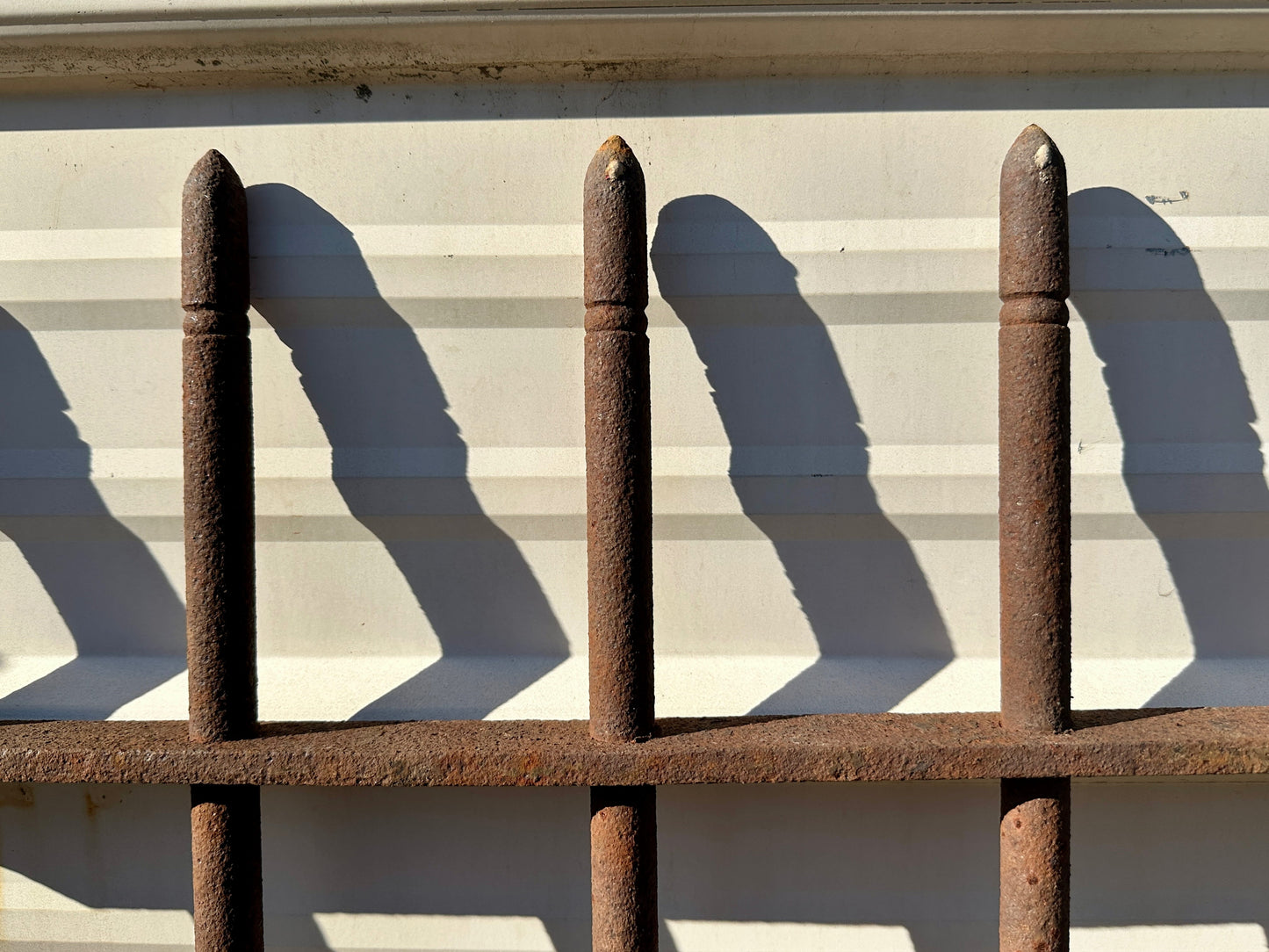 20 Feet of Antique Wrought Iron Fencing w/ Greek Key Design GA20788