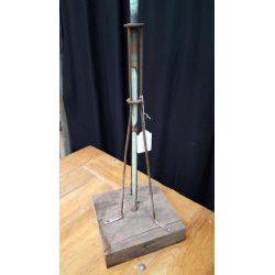 Reclaimed Wrought Iron & Wood Lightning Rod With Top Finial #GA170