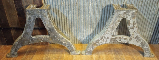 Pair of Cast Iron Machine Legs 24" T x 37" W