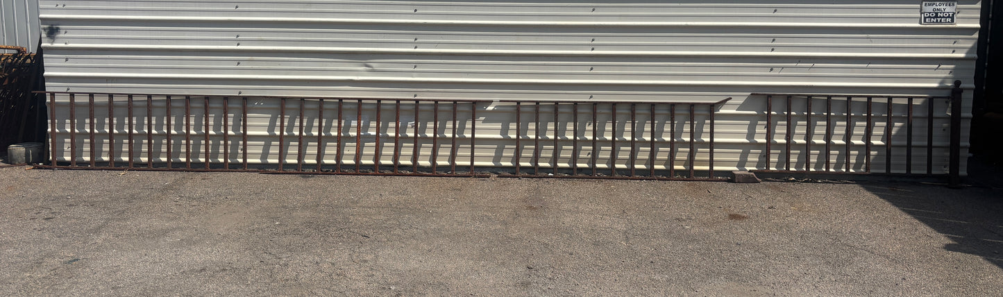 71 Feet of Wrought Iron Fence Panels GA21257