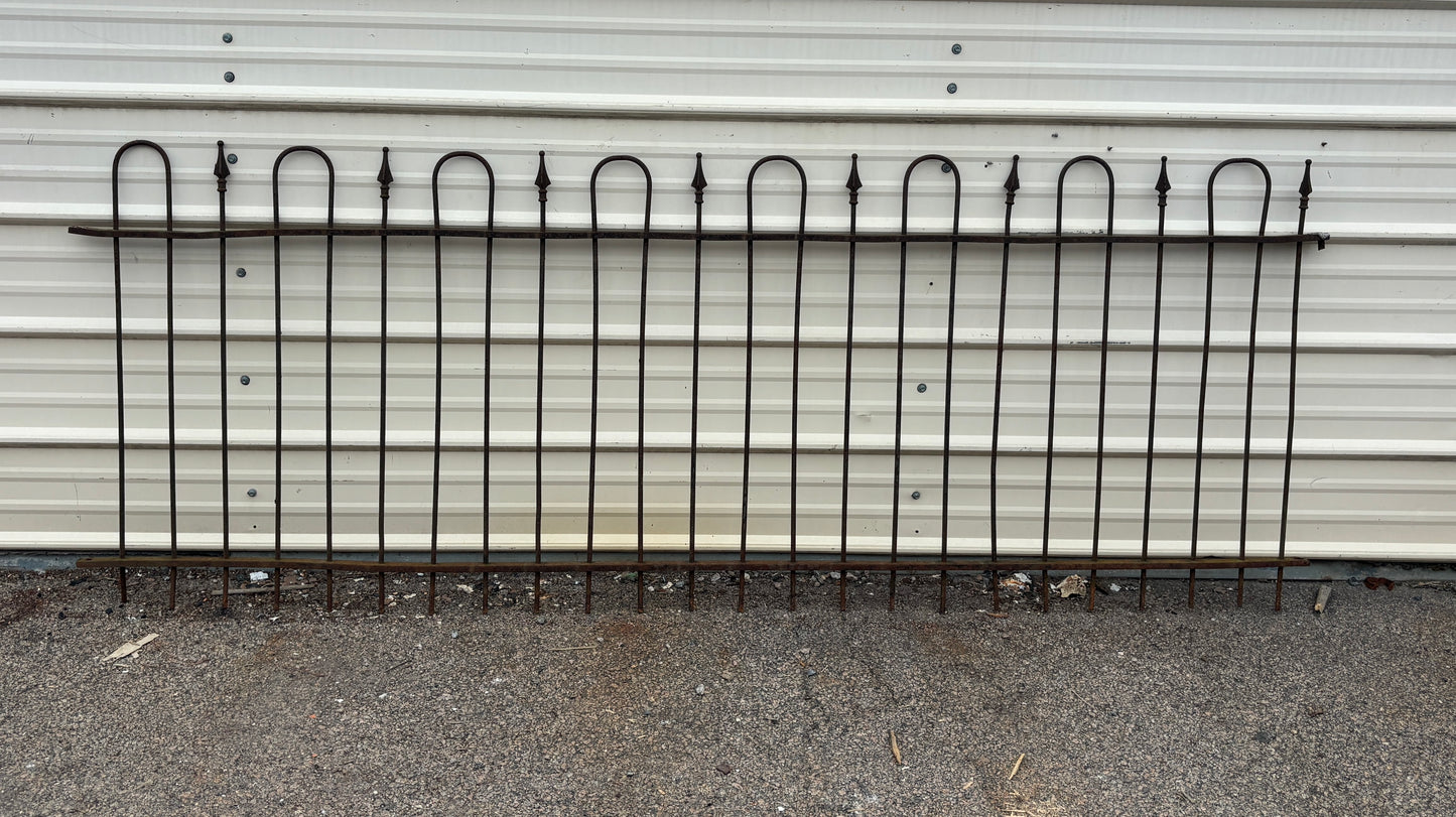47 Feet of Wrought Iron Fence Panels GA21223