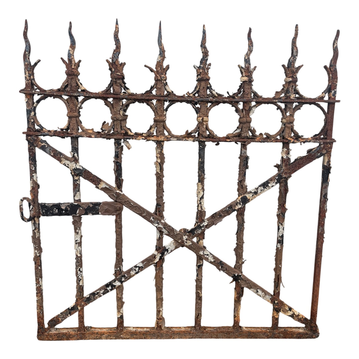Antique Wrought Iron Gate GA21132