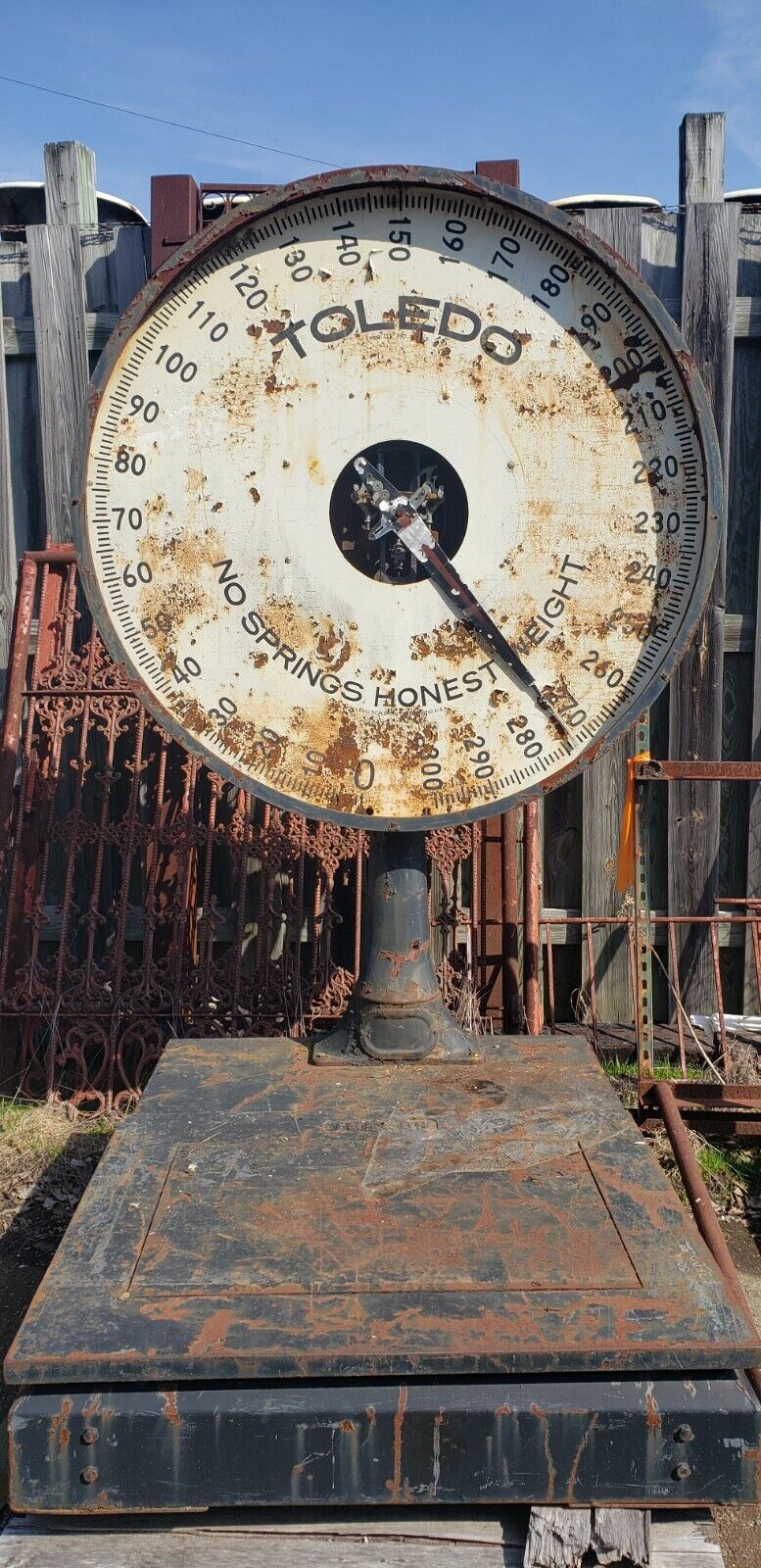 Huge Vintage Toledo Weight Scale from Kings Dominion Amusement Park in Virginia