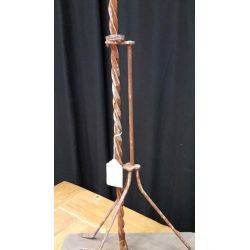 Wrought Iron and Wood Lightning Rod With Arrow Top #GA171