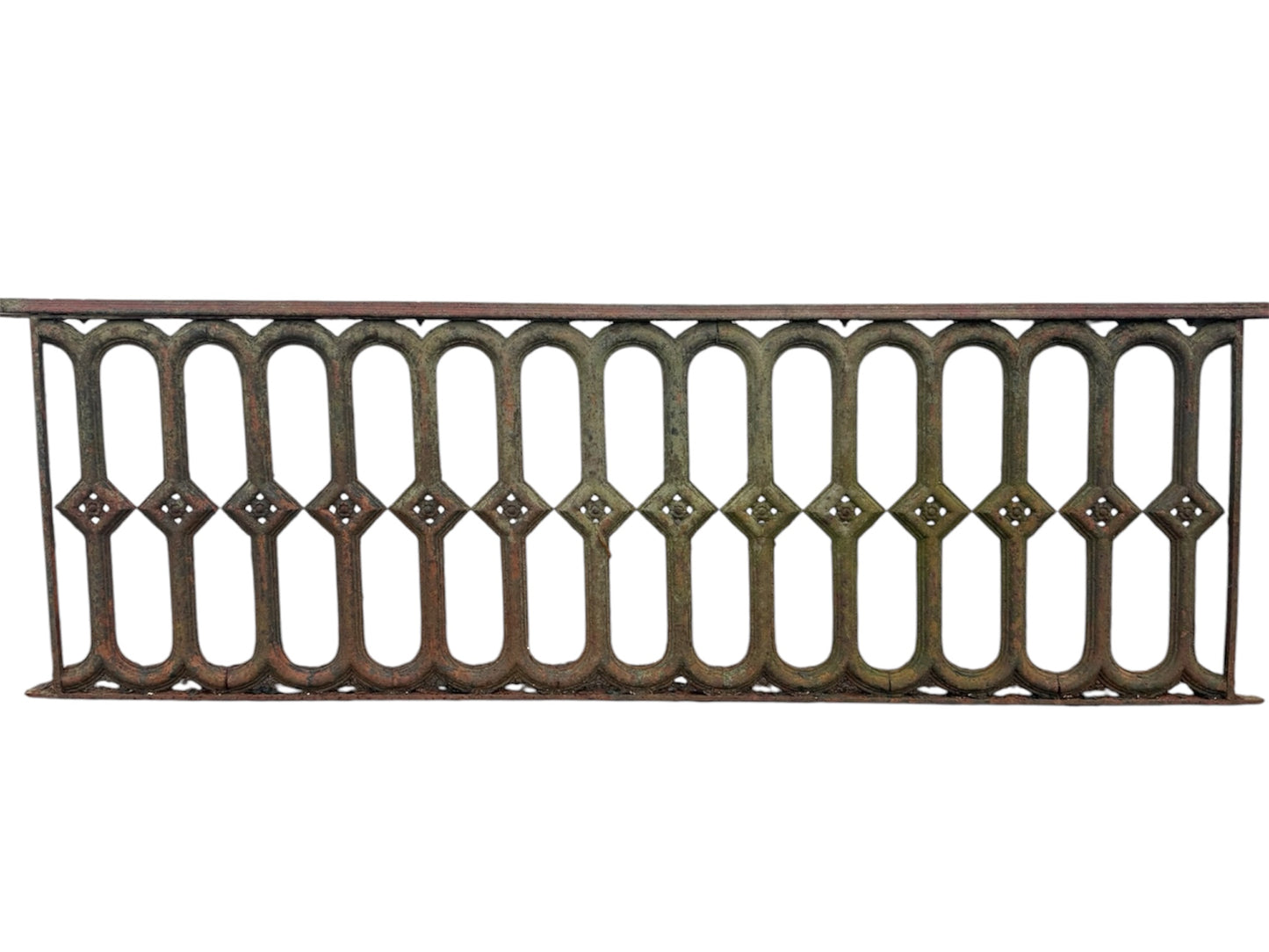 8 Ft of Antique Cast Iron Fence GA21068
