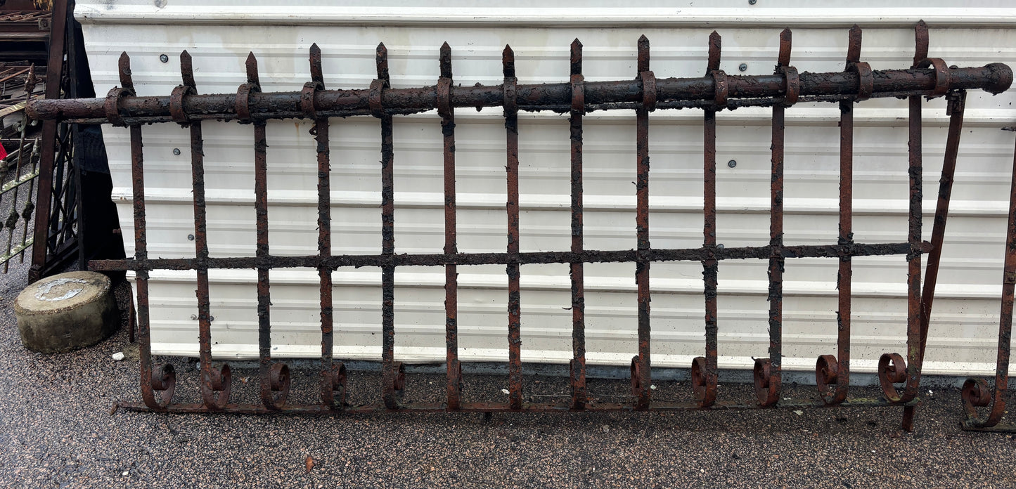 54 Feet of Iron Fence Panels GA21363