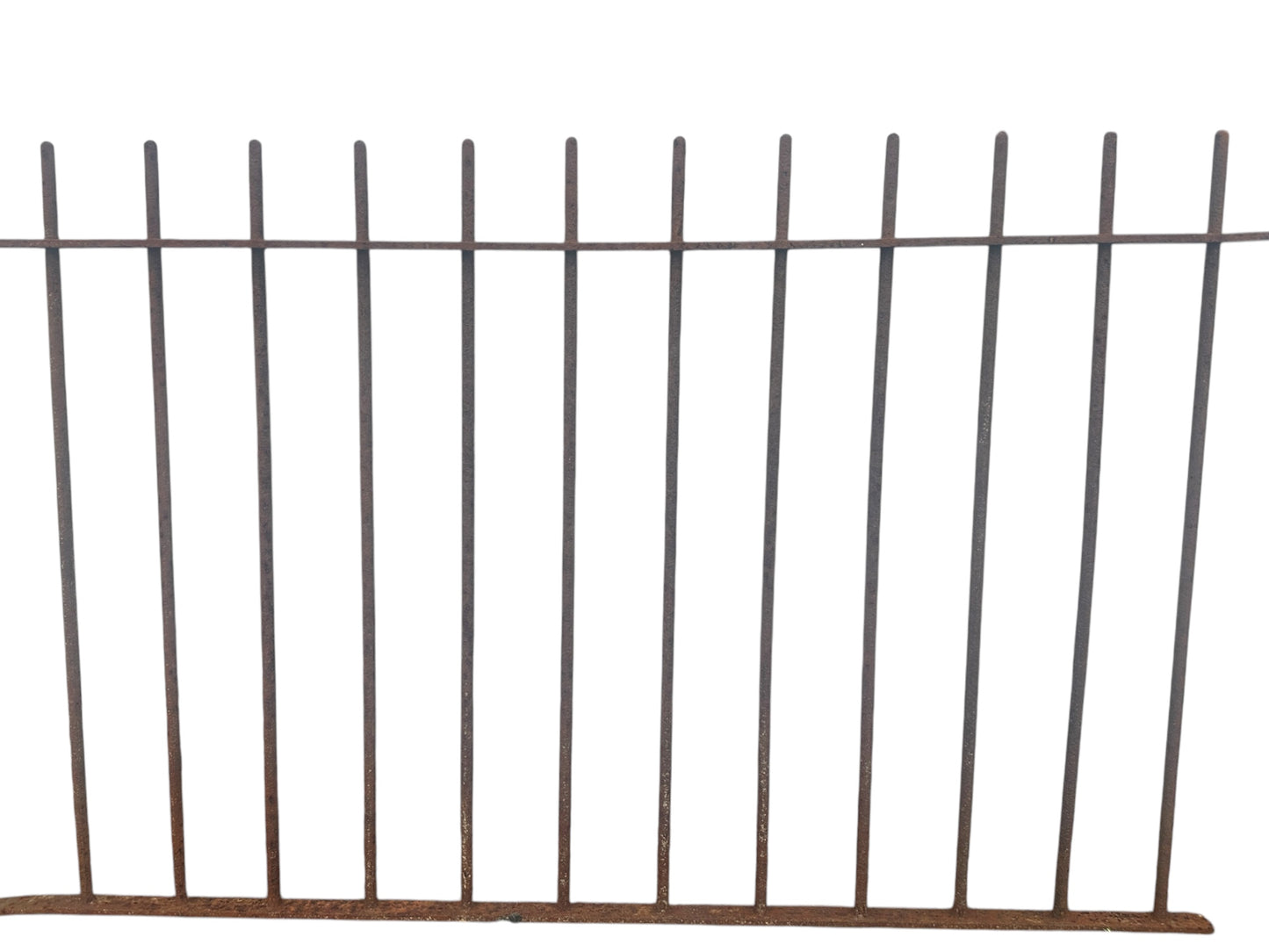 40 Ft of Antique Iron Fencing w/ Naturalist Style Post GA20880