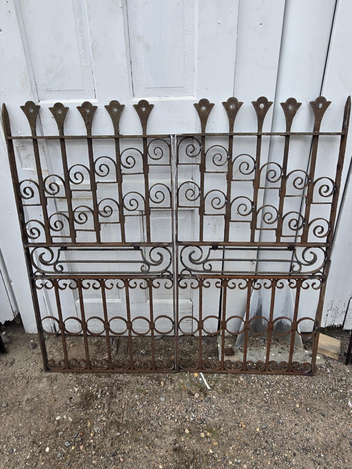 Antique Iron Garden Gate Pair GAM0460