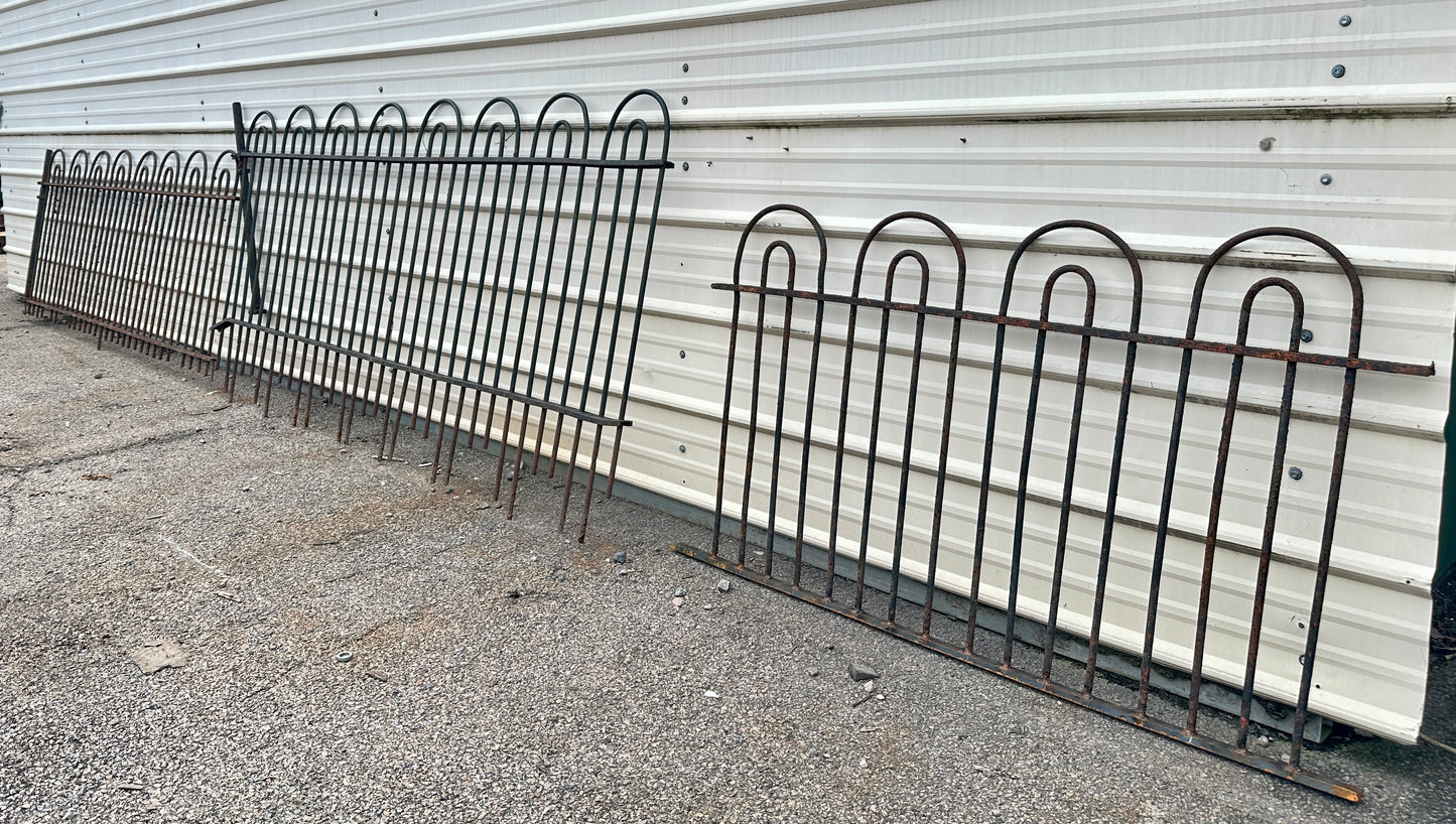 62 Linear Feet of Antique Iron Hairpin Fencing GA20441