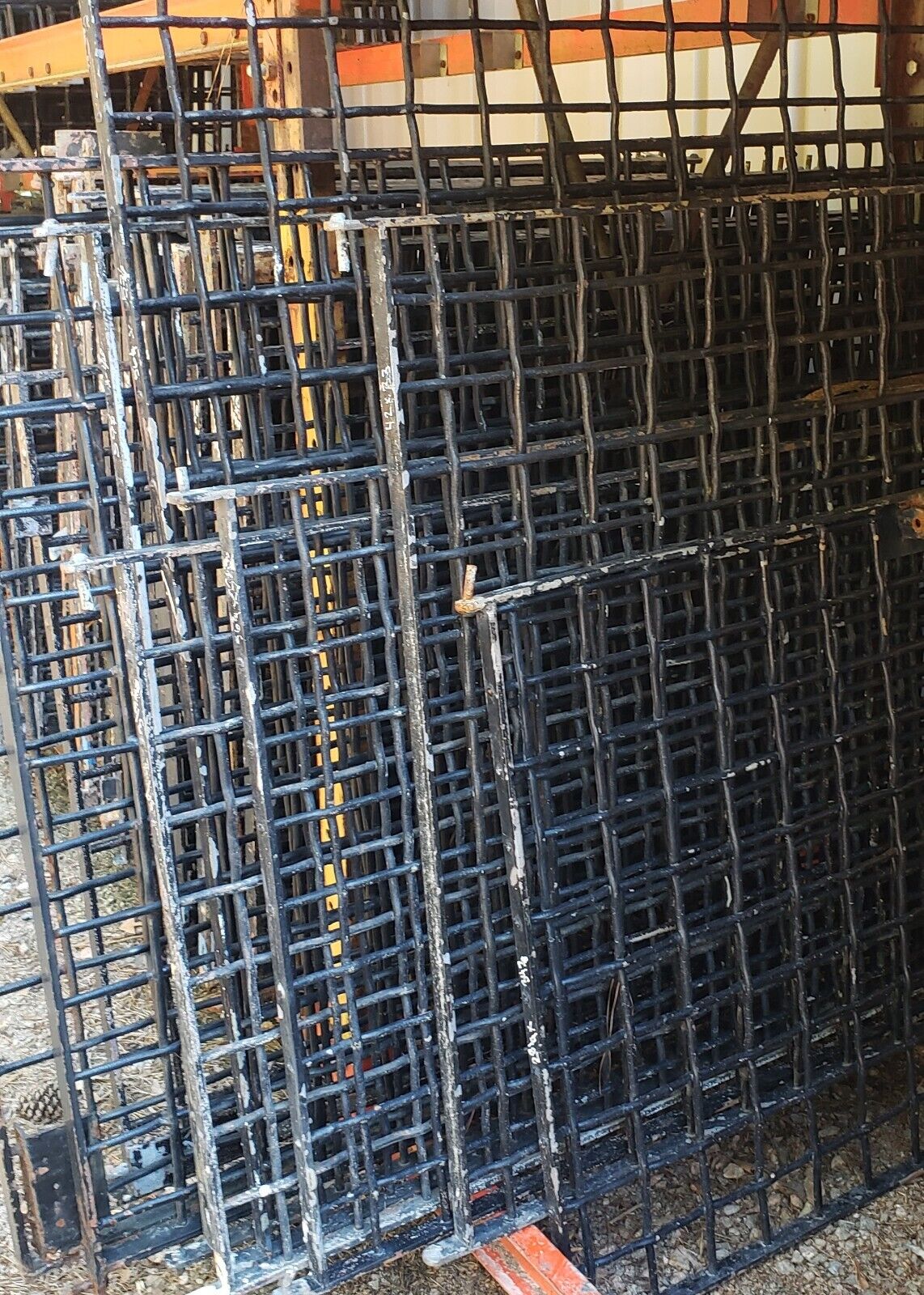 Salvaged Iron Window Grates from a State Institution in Allentown PA 46" x 43"