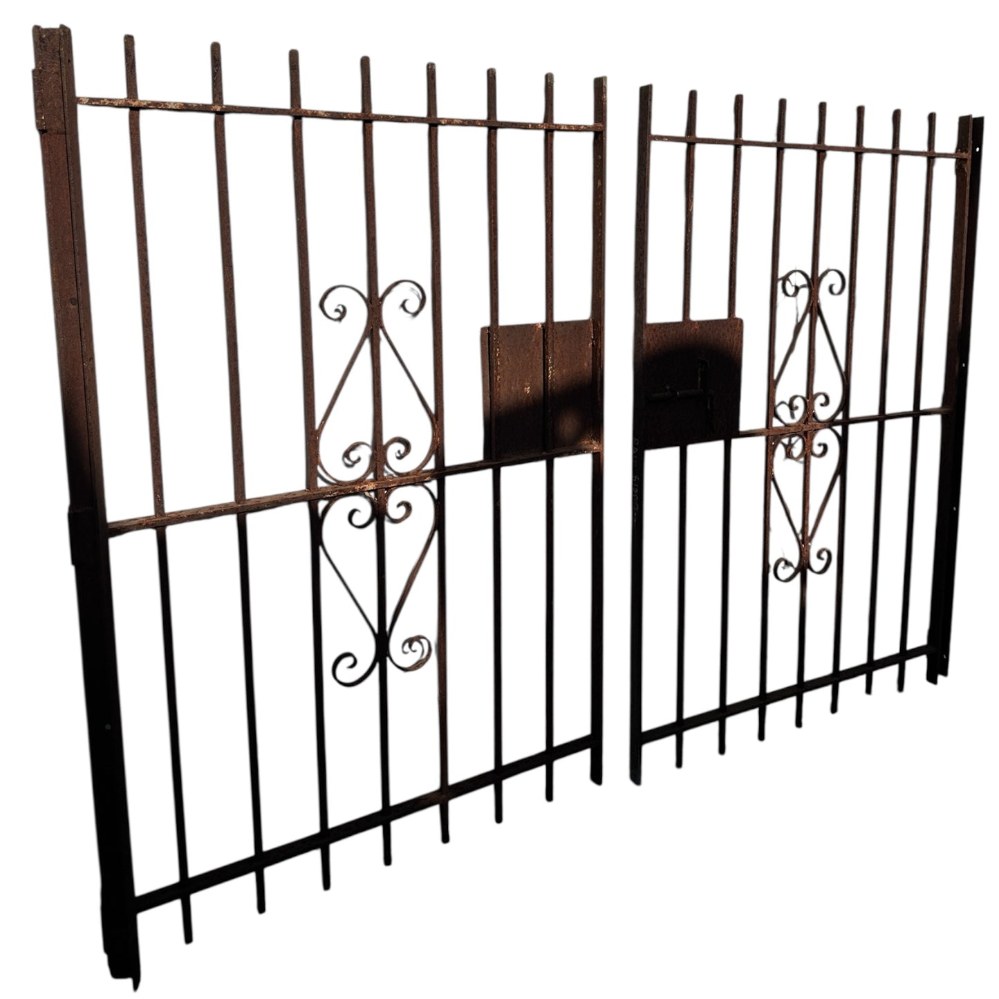 Pair of Antique Iron 54"+ Tall Gates GA20755