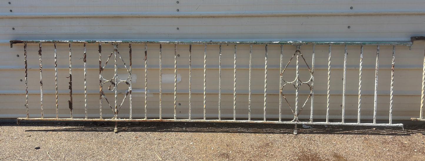39 Feet of Iron Fence Panels GA21339