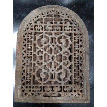 Ornate Cast Iron Oval Top Floor Register Vent #GA204