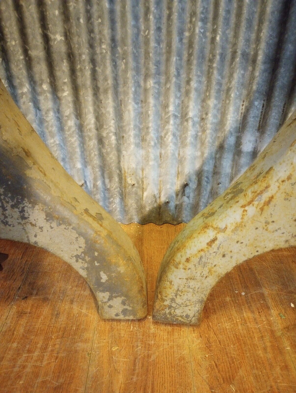 Pair of Cast Iron Machine Legs 21 1/8" T x 25 1/4" W