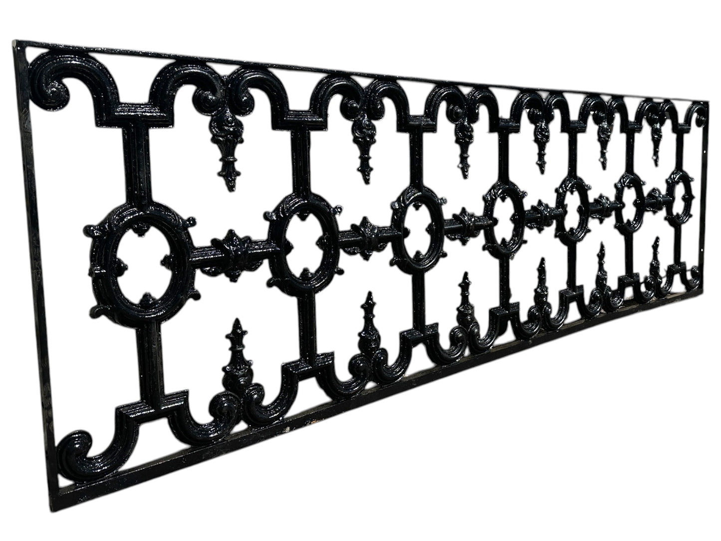 Ornate Restored Antique Wrought Iron Fencing GA20892